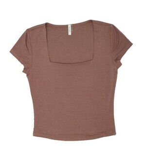 Square Neck Knit Tee